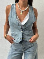 Gilet in denim