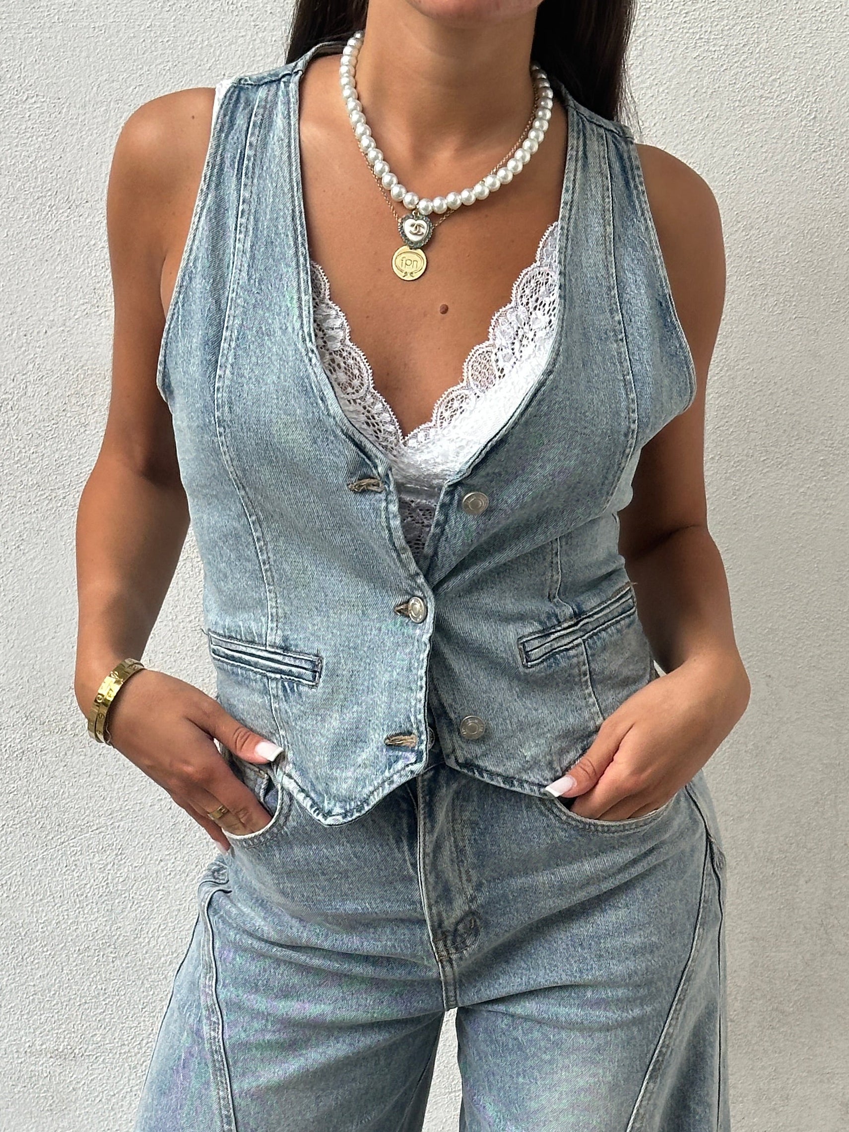Gilet in denim