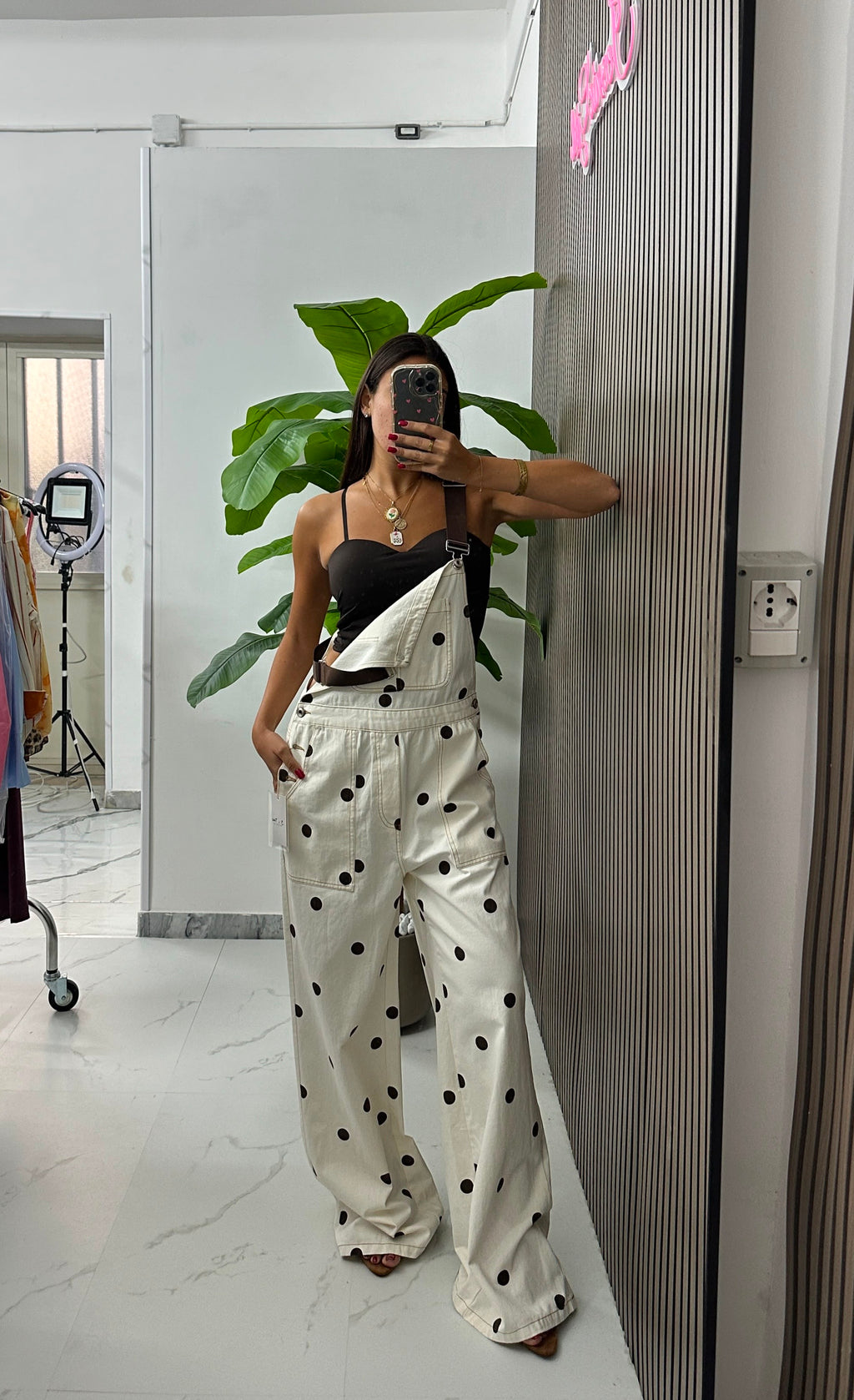 Salopette Pois