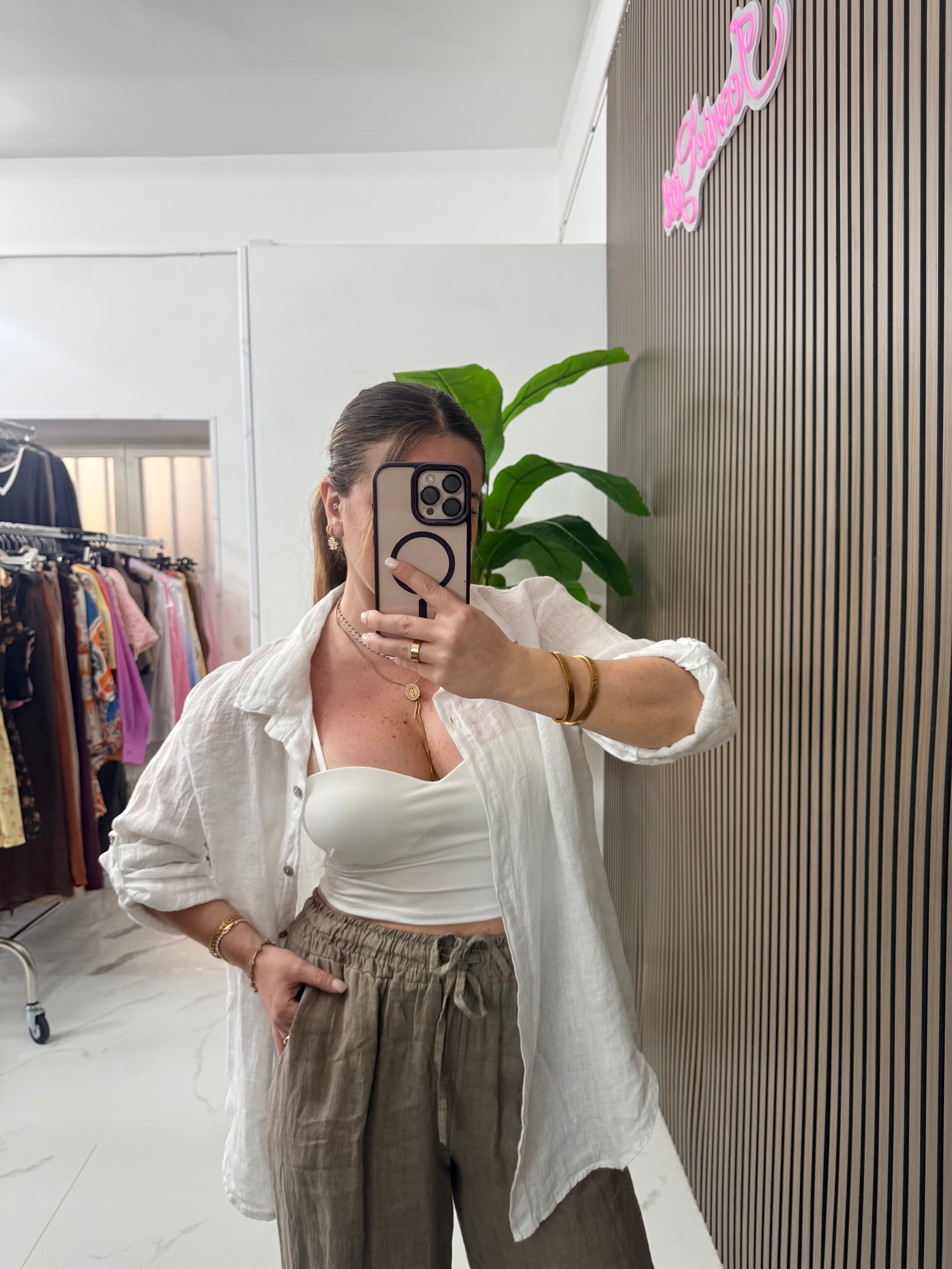 Camicia 100% lino