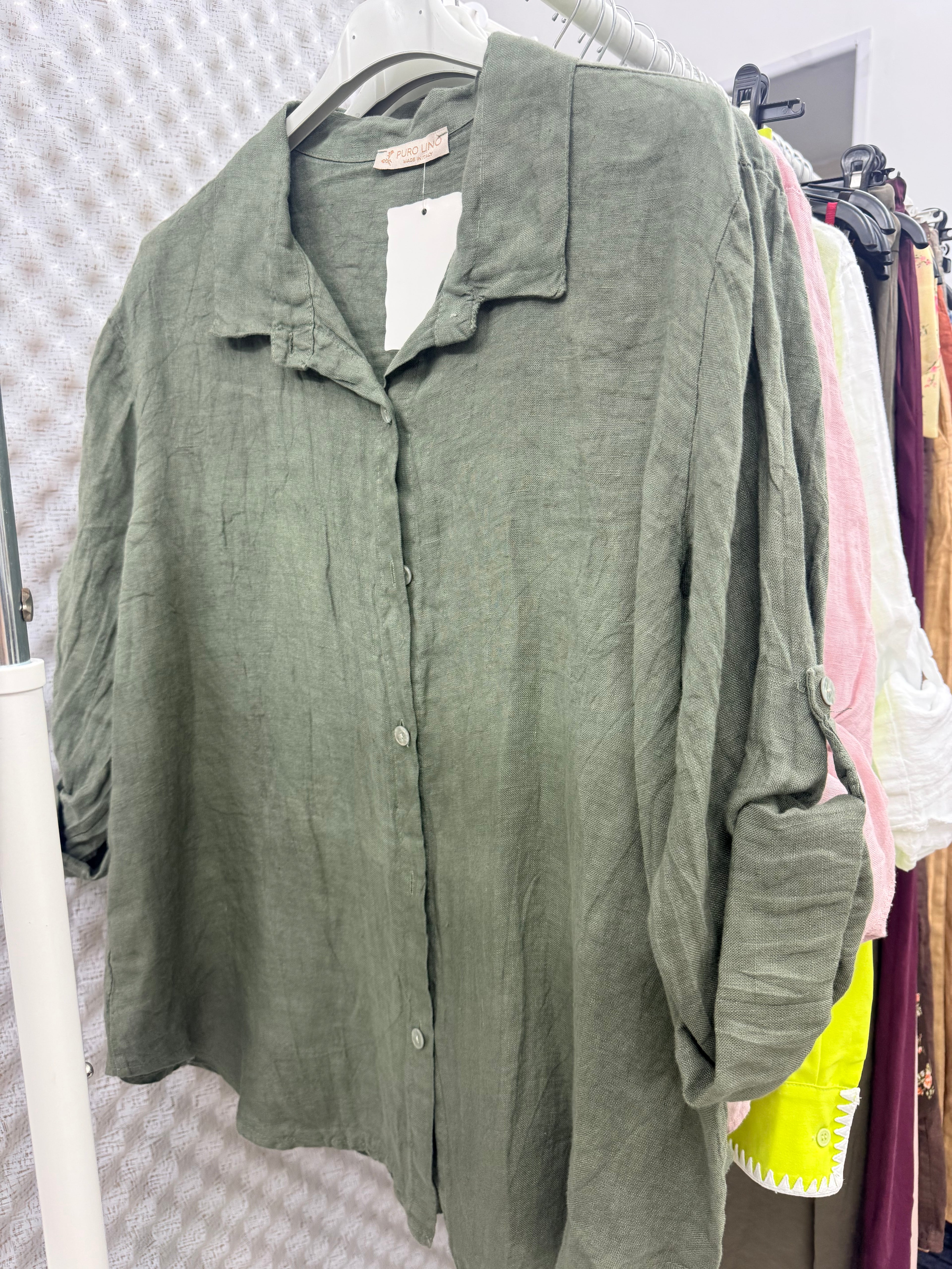 Camicia 100% lino
