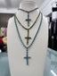 Collana Croce strass