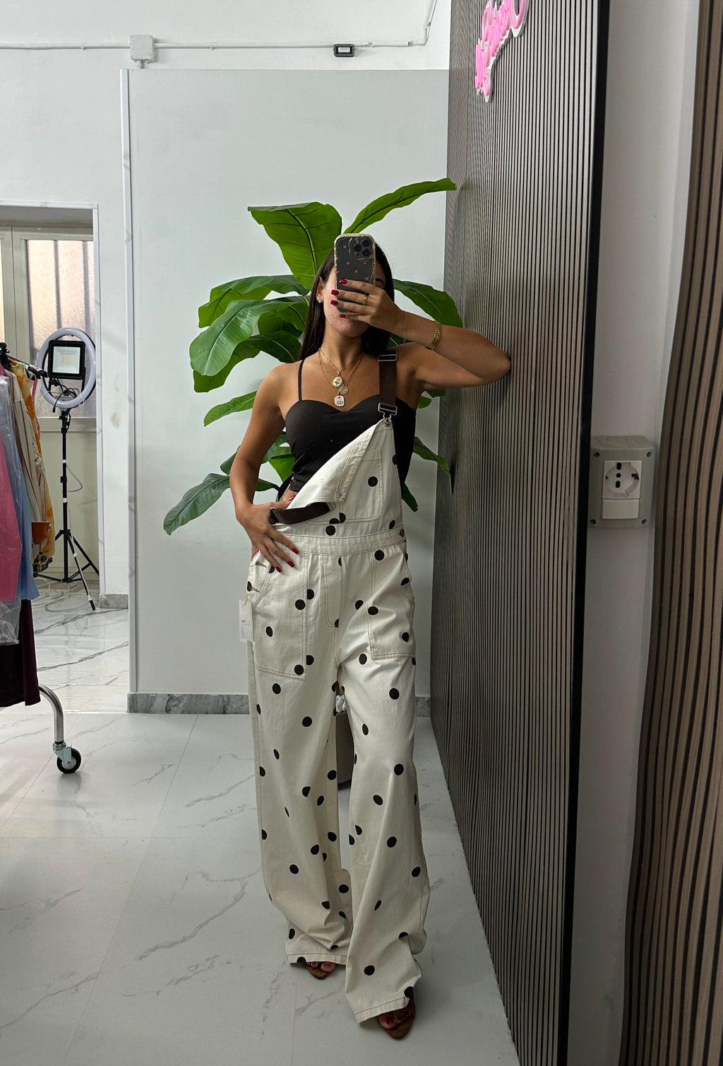 Salopette Pois