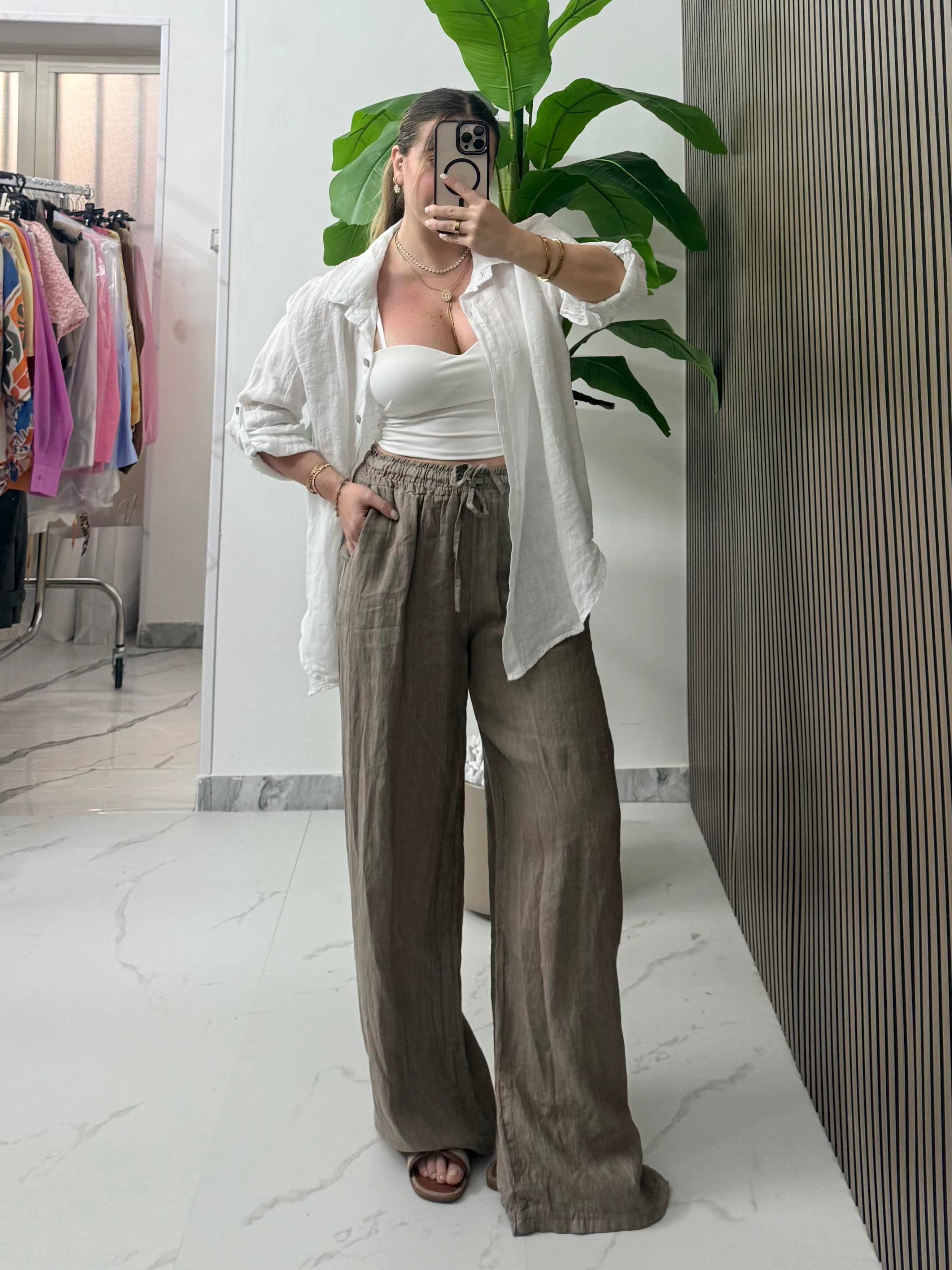 Camicia 100% lino